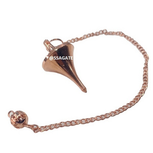 Long Cone Point Copper Metal Openable  Pendulum Dowsing Metal Brass Pendulums Copper Metal Pendulum  Buy Online From S S AGATE