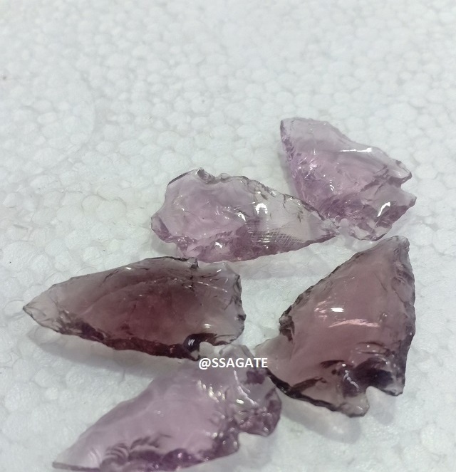 Gemstone purple Glass  Arrowheads Wholesale Natural Stone Citrine Obsidian Arrowheads Buy online india arrowheads