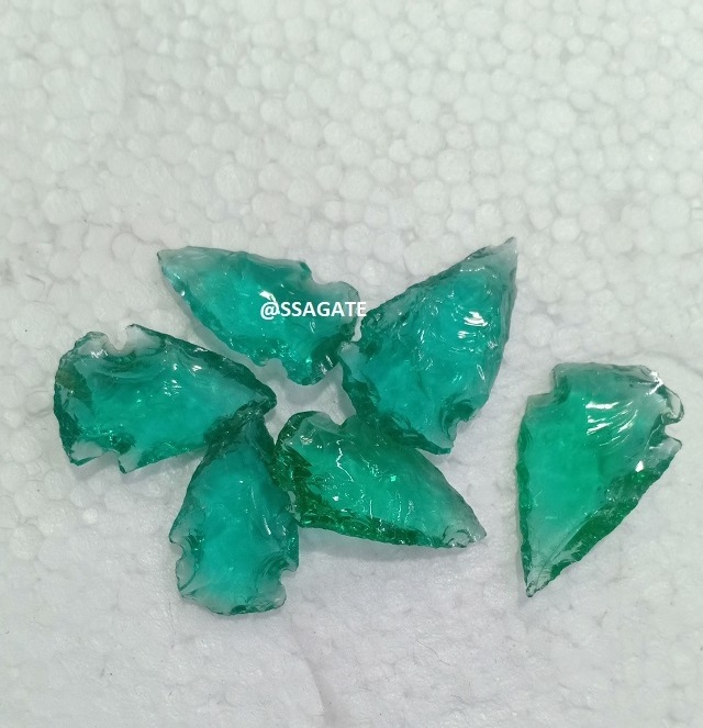 Gemstone Green Glass Arrowheads Wholesale Natural Stone Citrine Obsidian Arrowheads Buy online india arrowheads