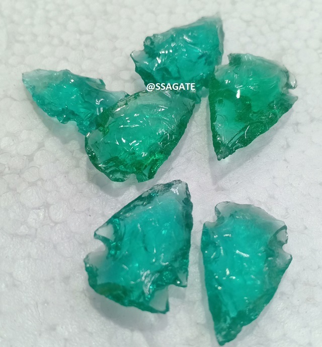 Gemstone Green Glass Arrowheads Wholesale Natural Stone Citrine Obsidian Arrowheads Buy online india arrowheads