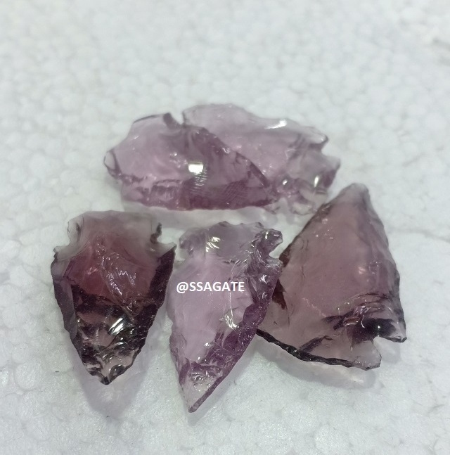 Gemstone purple Glass  Arrowheads Wholesale Natural Stone Citrine Obsidian Arrowheads Buy online india arrowheads