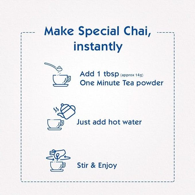 Society One Minute Tea | Masala Flavour | Made with Ginger, Clove, Black Pepper, Cinnamon | Masala Chai