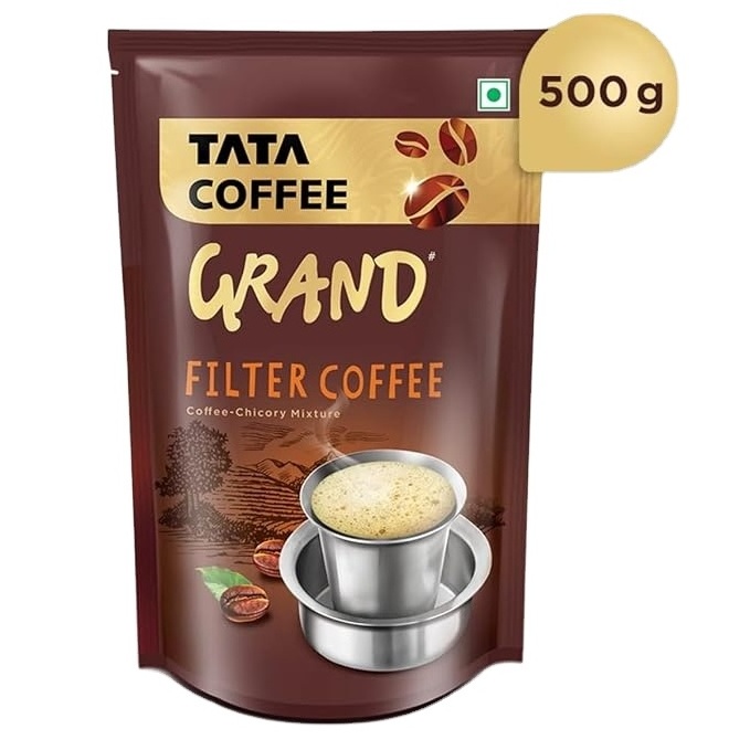 Tata Coffee Grand Filter Coffee Powder available in bulk quantity by Indian Exporter with cheap price