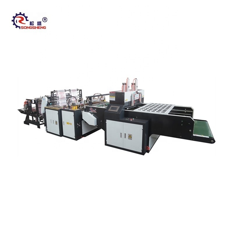 SS-GS Series High-Speed Automatic Compostable Plastic Bag Making Machine 600pcs/min for Paper and T-Shirt Bags New Condition