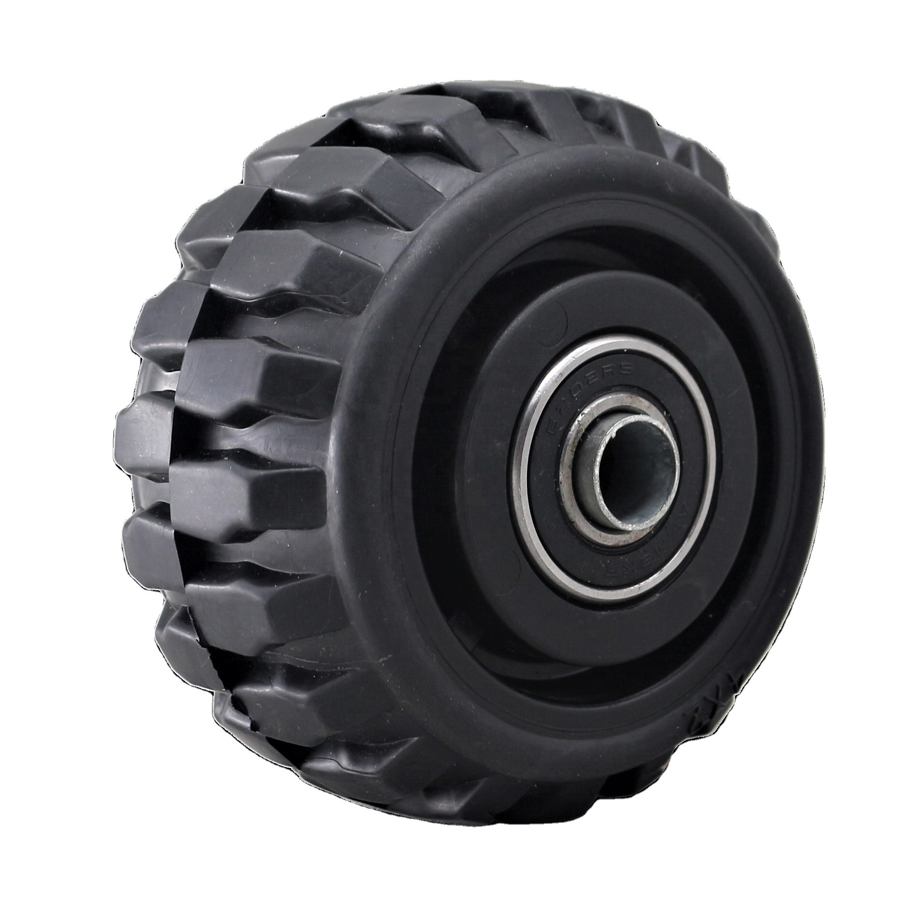 S-S 4 5 6 8 inch Rubber Caster Off Road Wheels Silent All Terrain