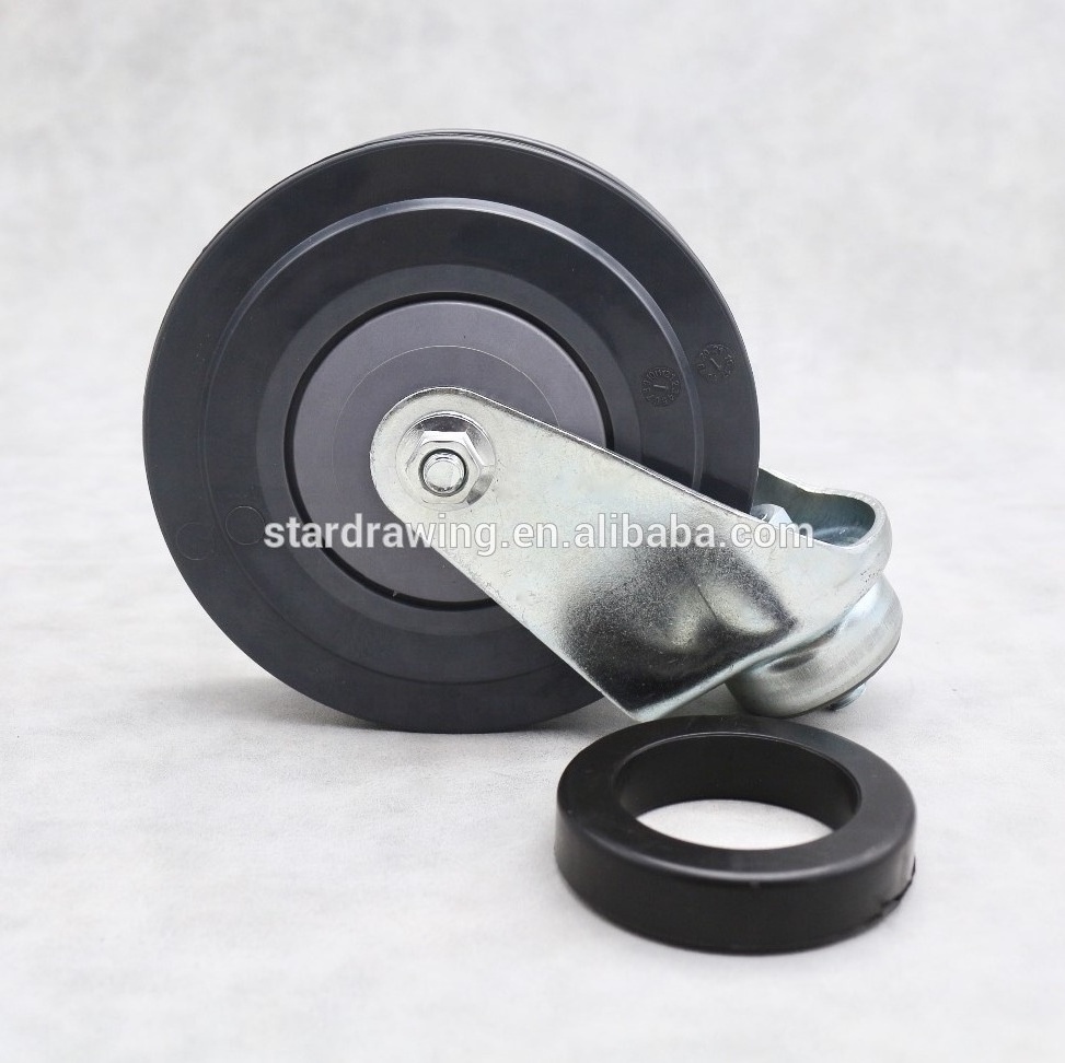 S-S 5 Inch Replacement Shopping Trolley Cart Wheels 125mm