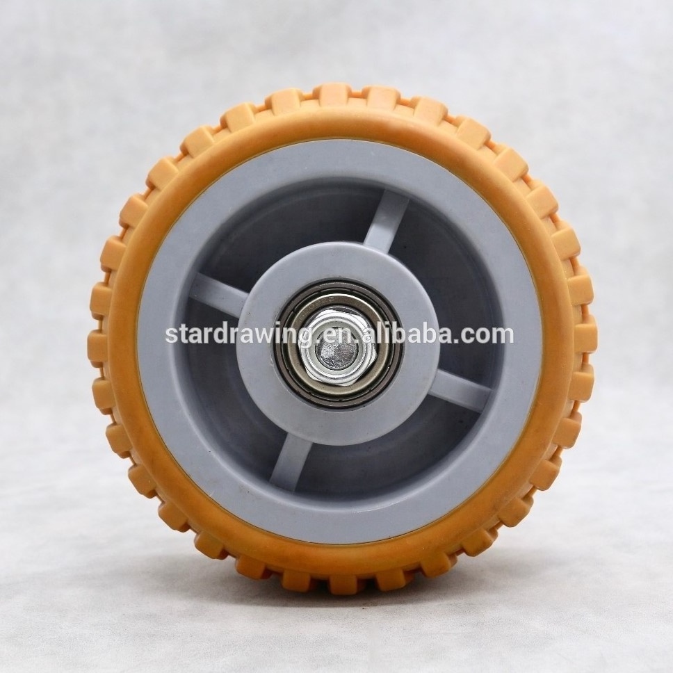 S-S 150 mm Silent TPR Caster Rubber Wheel 6 Inch All Terrain