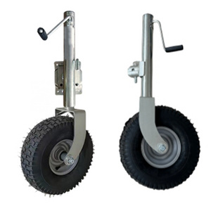 S-S fold up jockey wheel trailer jack caster wheel 340mm