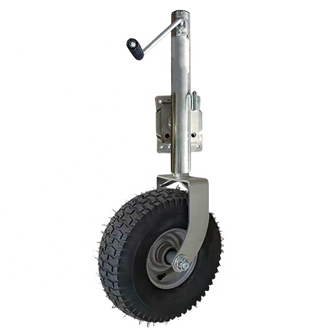 S-S fold up jockey wheel trailer jack caster wheel 340mm