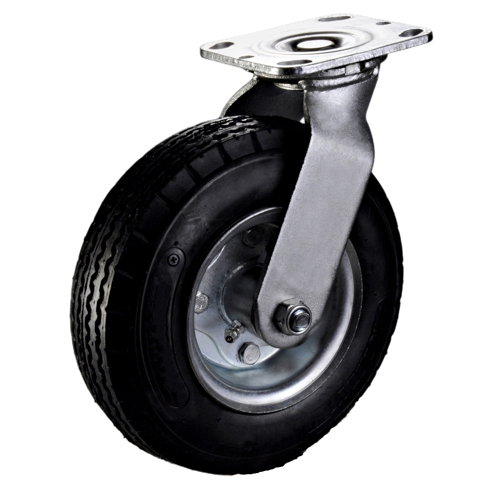 S-S heavy duty semi pneumatic foam pu wheel 200 254 305 mm 8 10 12 inch