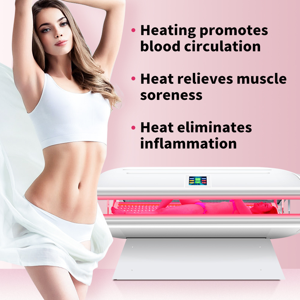 Suyzeko New technology 630nm 635nm 660nm 810nm Combination wavelength led infrared red light therapy bed Full Body for home use