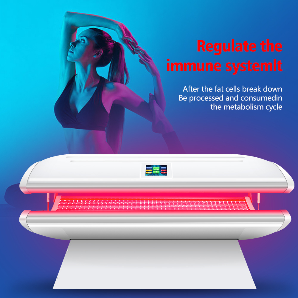 Suyzeko 660nm 635nm 850nm 810nm 1-5000hz Customized personal home spa Use Led Near Infrared Red light therapy Bed 940nm