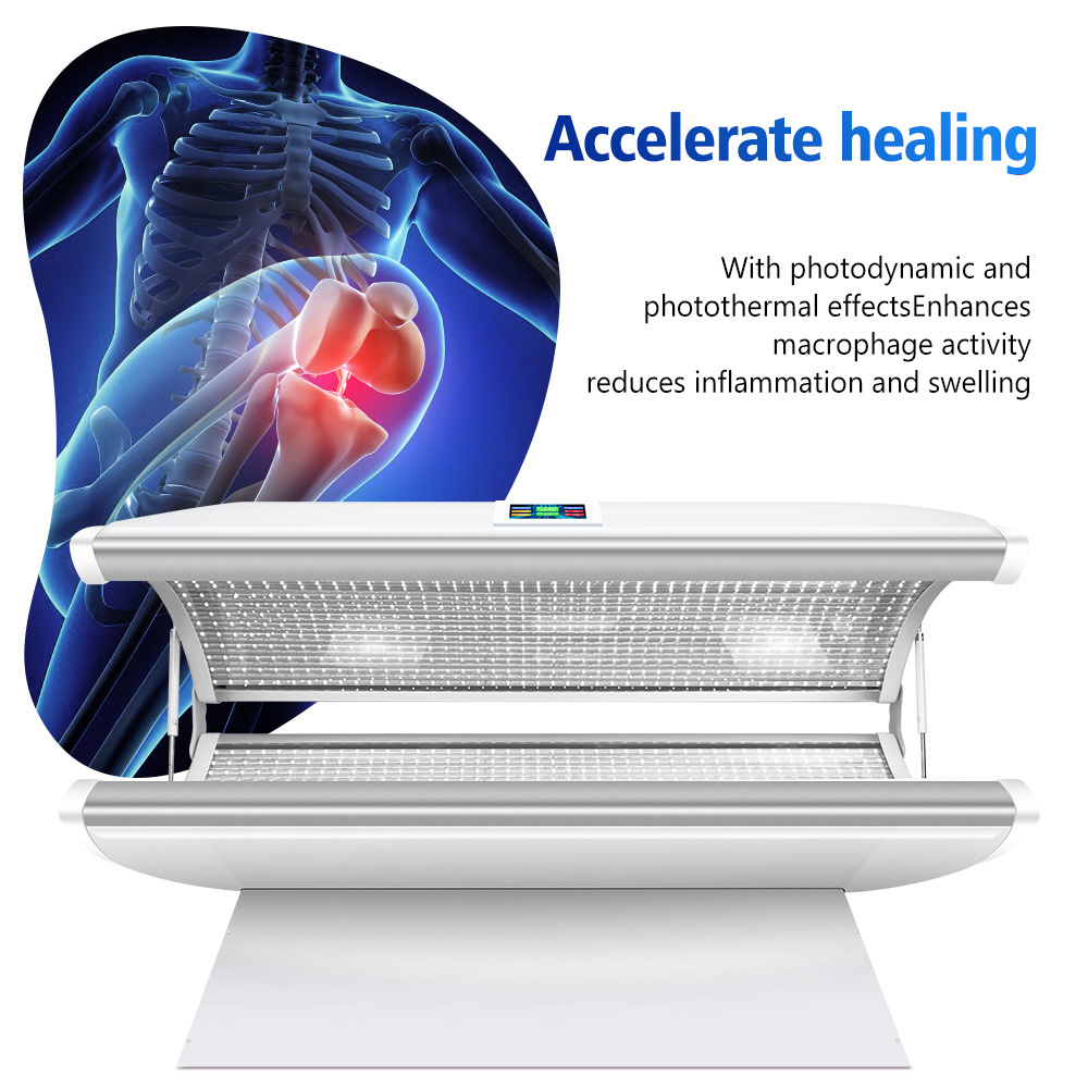 Suyzeko 660nm 635nm 850nm 810nm 1-5000hz Customized personal home spa Use Led Near Infrared Red light therapy Bed 940nm