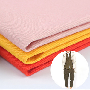 peach twill 100% Cotton Yarn Card 240gsm fabric for pants woven cotton twill short pants Fabric