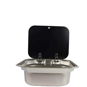 Motorhome stainless steel sink wash basin single bowl