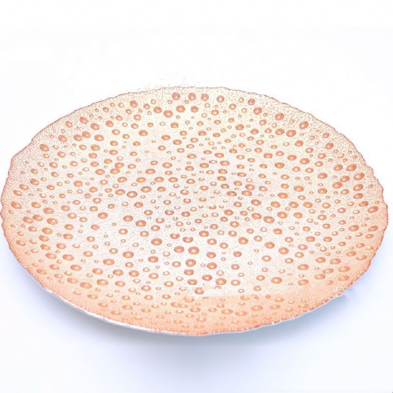 Factory Custom Cheap Low Price Pearl Beaded Charger Plates