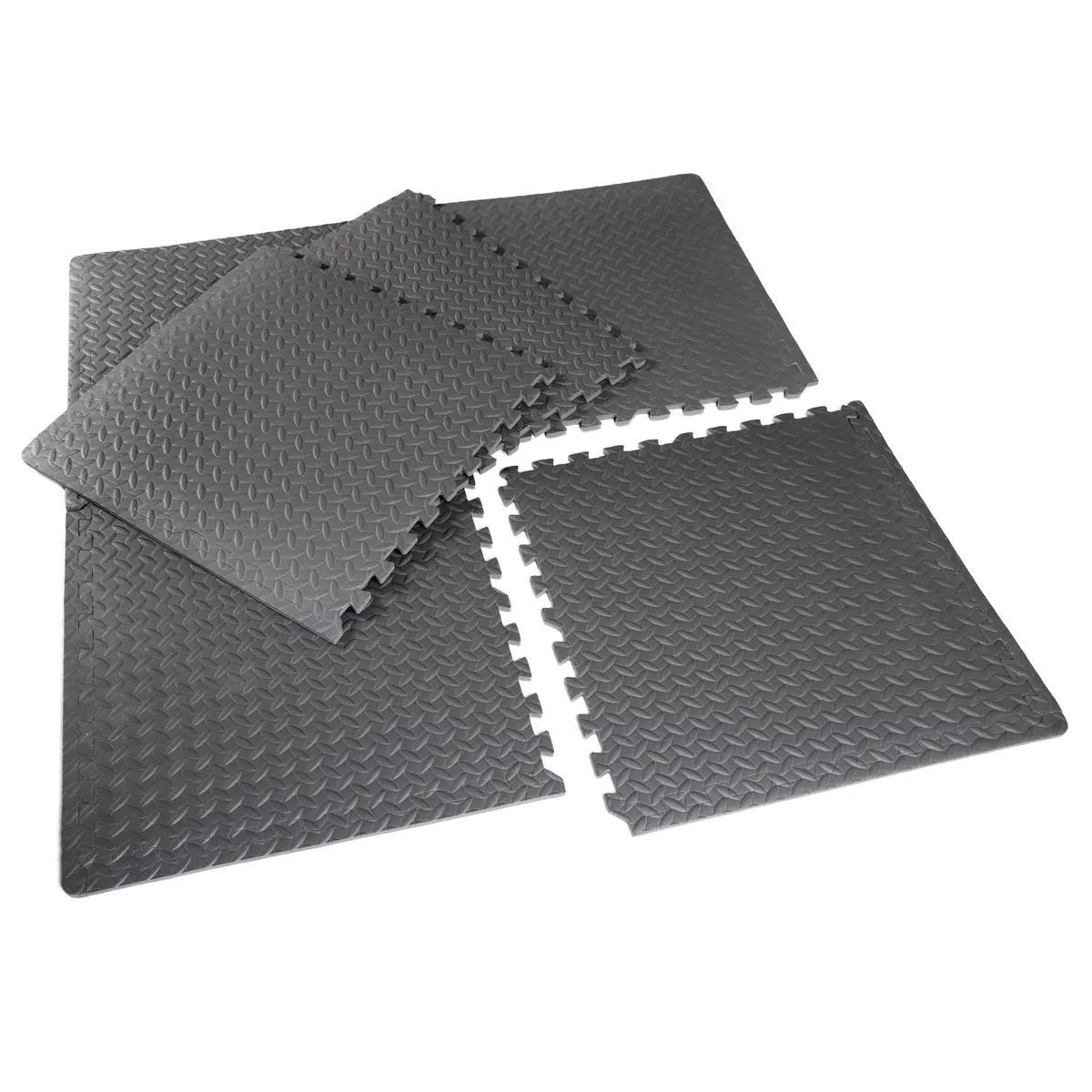 Sansd Hot Puzzle Exercise Floor Mat Eva Interlocking Foam Tiles Exercise Equipment Mat With Border For Gyms Outdoor Workout