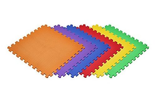 Sansd Exercise Puzzle Mat Eco Friendly 60x60cm Thick Gym Floor Mats Puzzle Tatami Exercise Mat Eva Foam Tiles