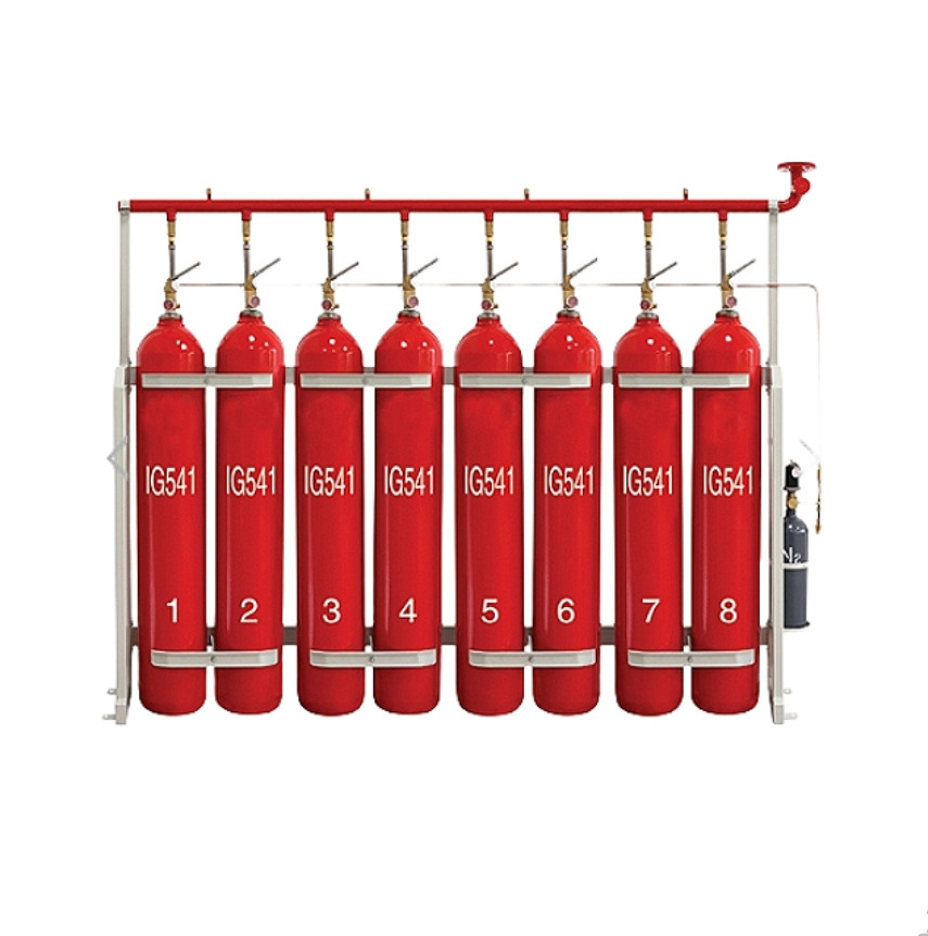 Factory Price Fire Suppression System Mild Steel Cylinder Clean Agent IG541 Safe to Use