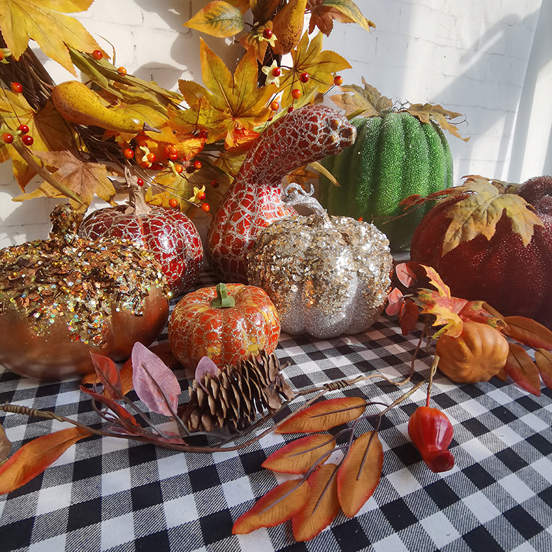 Halloween decorative Faux  pumpkin Thanksgiving fall decorations artificial pumpkin