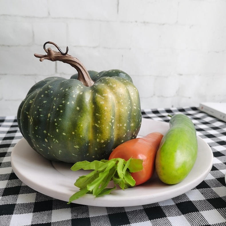 Fall decoration Wholesale fake foam green pumpkins Thanksgiving decorations artificial pumpkin