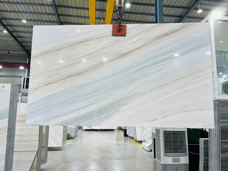 Wholesale White  Marble With golden Vein Top grade  marble slab for floor