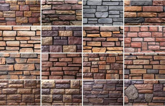 Outside thin wall tile design decorative artificial stone faux brick wall veneer /faux brick wall panels