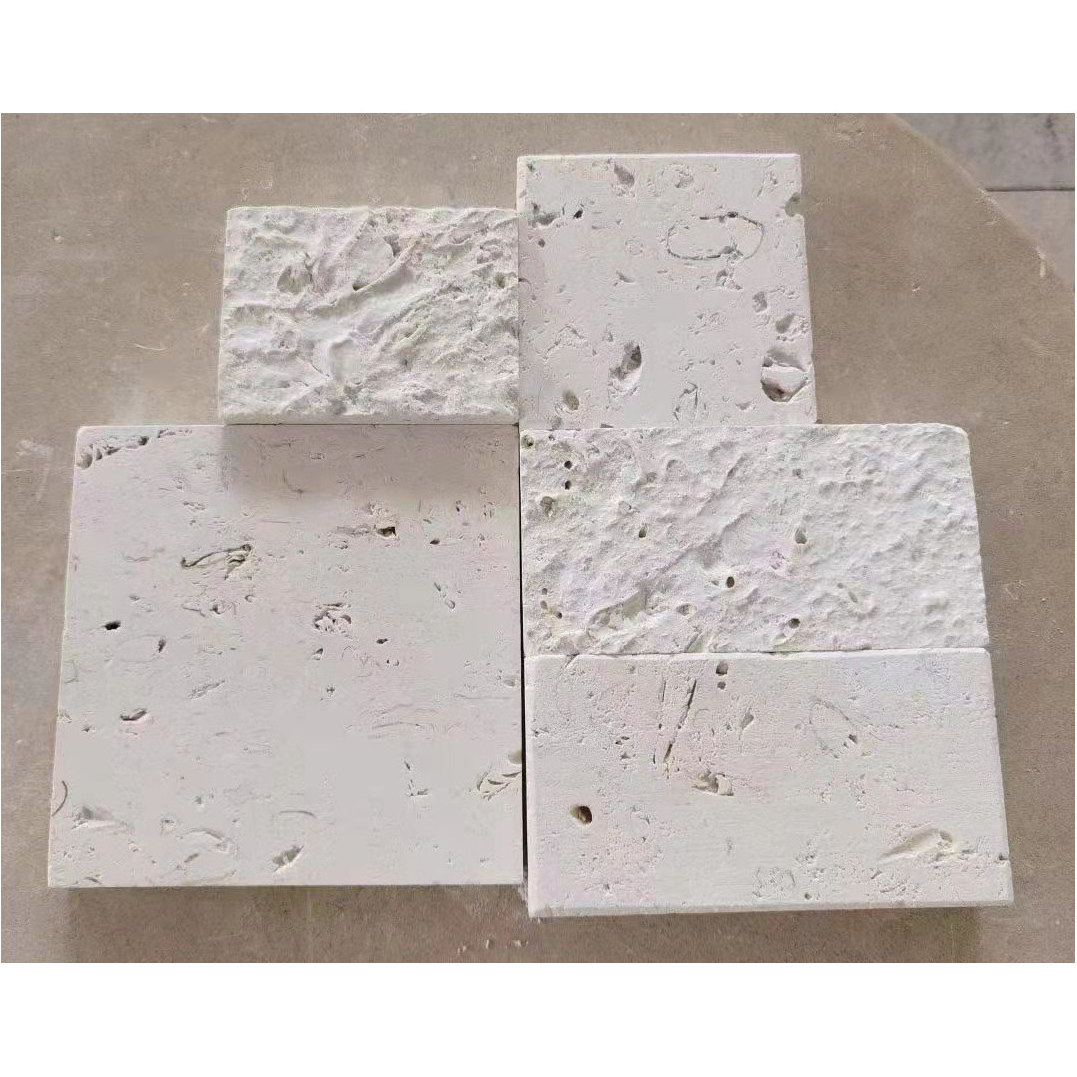 Widely Used Scene White Limestone Stacked Stone Veneer For Wall Cladding