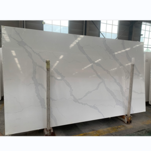 Kitchen Countertop Used Chinese Artificial Calacatta Venus Gold Quartz Stone Slab