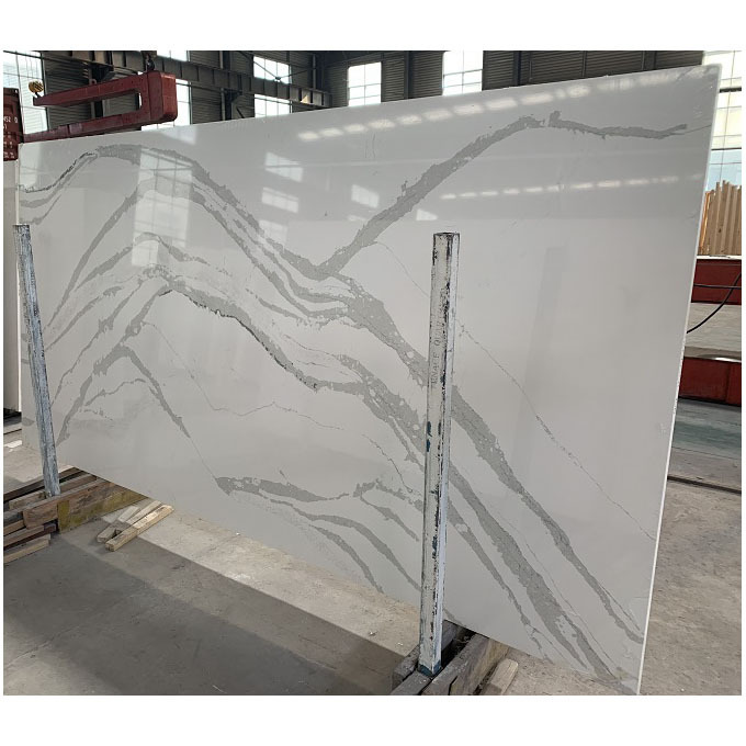 Artificial faux quartzite quartz stone veneer for kitchen countertop /stone quartz slabs for wall and floor tiles