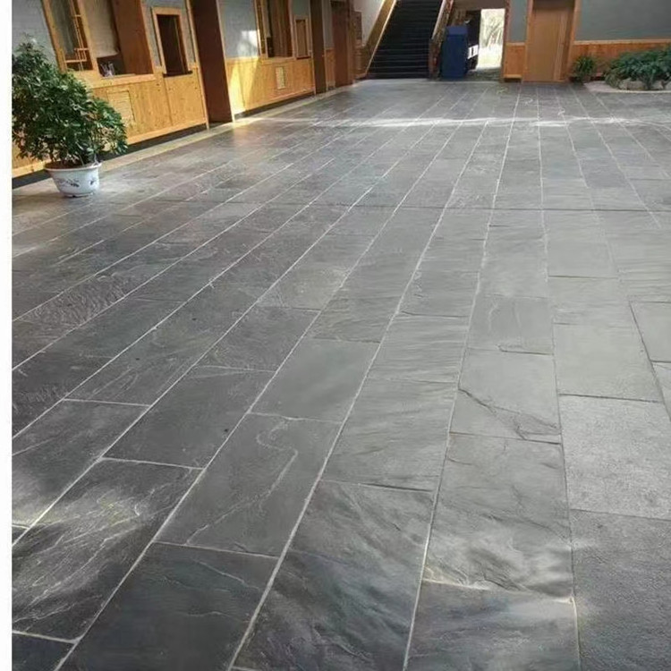 Black slate tile paving tile stone floor tiles driveway pavers