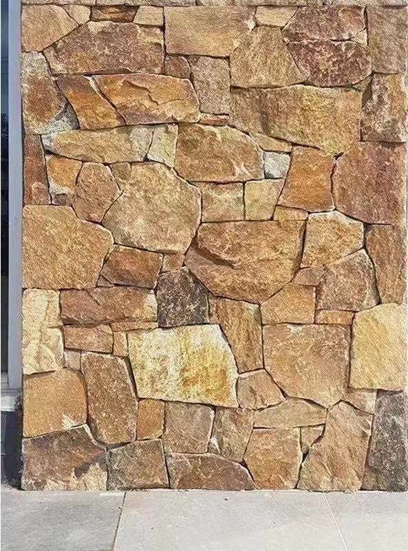 natural rusty scattered stone slate /loose slate stone flagstone for wall and floor and ground tiles patios