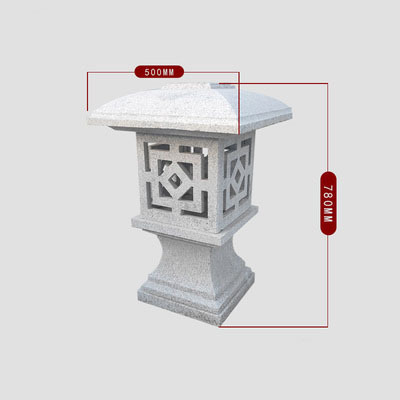 Outdoor Decoration Natural Stone Japanese Granite Stone Pagoda Lantern