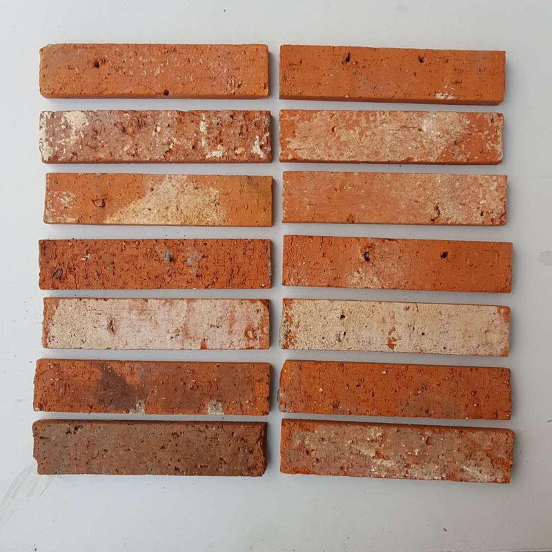 Cheap price artificial old red brick slice clay bricks for outdoor wall decoration