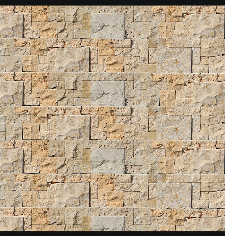 Modern Ivory Travertine Paver Stone yellow Color limestone Polished Tiles