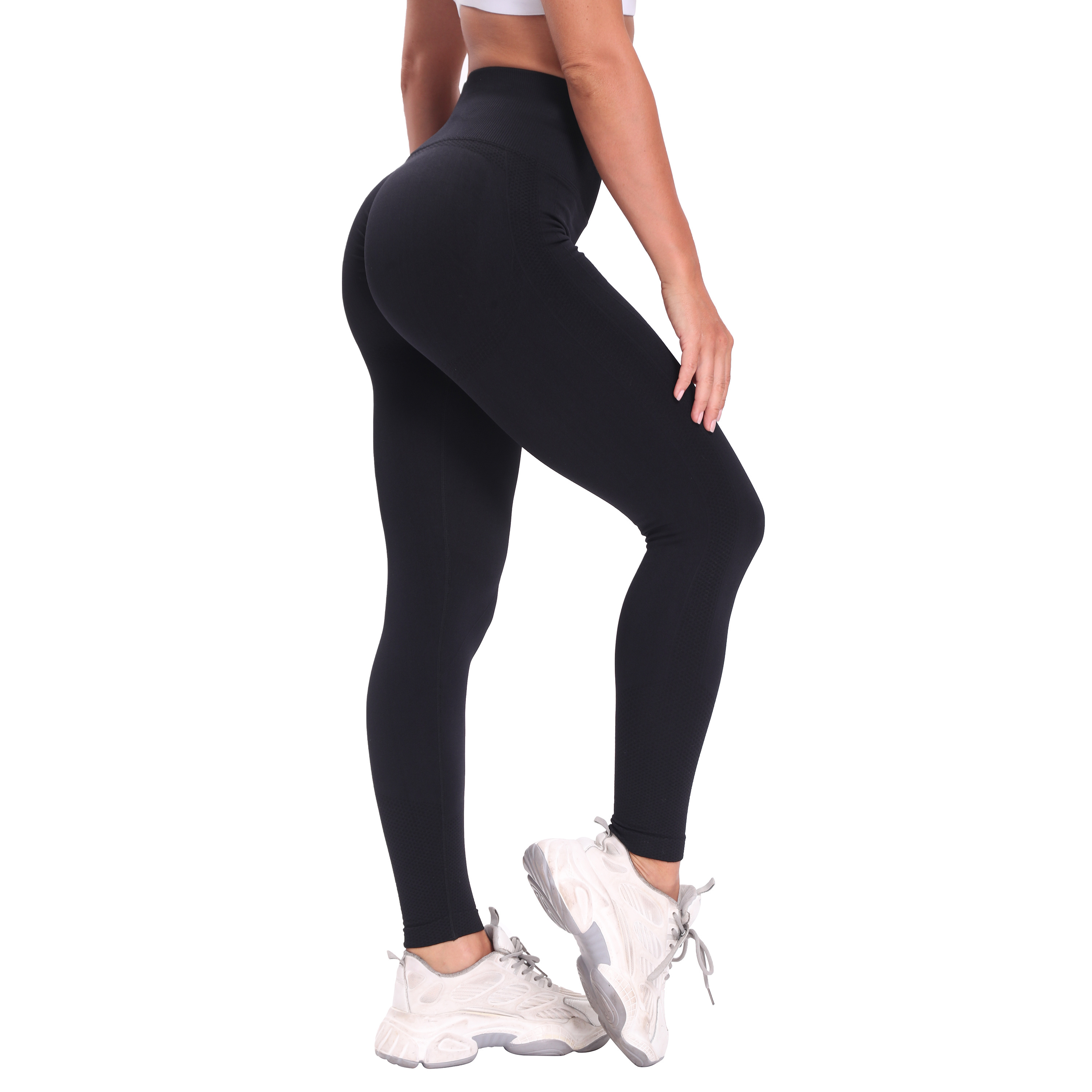 Dreamluna Tiktok Ladies Women High Waist Scrunch Butt Seamless Sport Fitness Leggings Tight Butt Lifting Ankle Yoga Pants