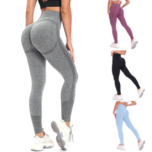 Dreamluna Tiktok Ladies Women High Waist Scrunch Butt Seamless Sport Fitness Leggings Tight Butt Lifting Ankle Yoga Pants