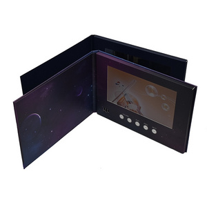 Low Price Of Brand New Customized Printing 7 Inch Lcd Screen Video Brochure For Advertising video out graphic card with light