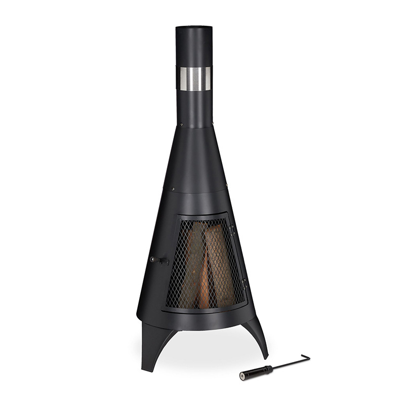 Patio heater Chiminea Fire Pit garden fireplace chimenea steel chimney outdoor