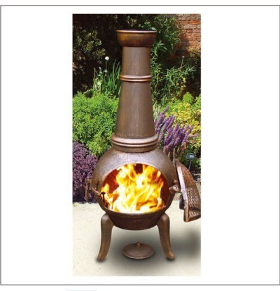 Outdoor Heater Cast Iron patio de la Chimeneas en hierro colado chiminea fire pit