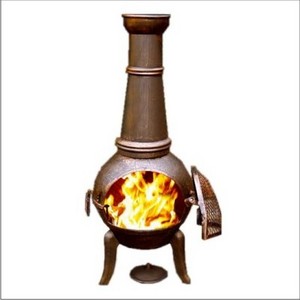 Outdoor Heater Cast Iron patio de la Chimeneas en hierro colado chiminea fire pit