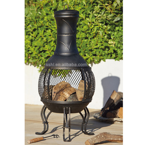 outdoor cast iron chimenea wood chimney chiminea fire pit