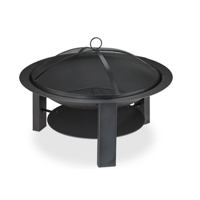 Outdoor fire guard Cast Iron Fire Pit Wood Burning with cover Patio Heater