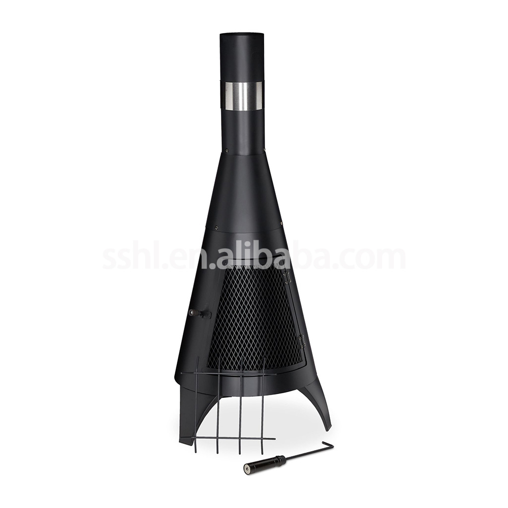 Patio heater Chiminea Fire Pit garden fireplace chimenea steel chimney outdoor