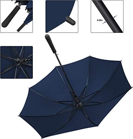 Outdoor Portable cheap Golf Umbrella Custom Logo Top Quality 68 Inch Strong Golf Umbrella