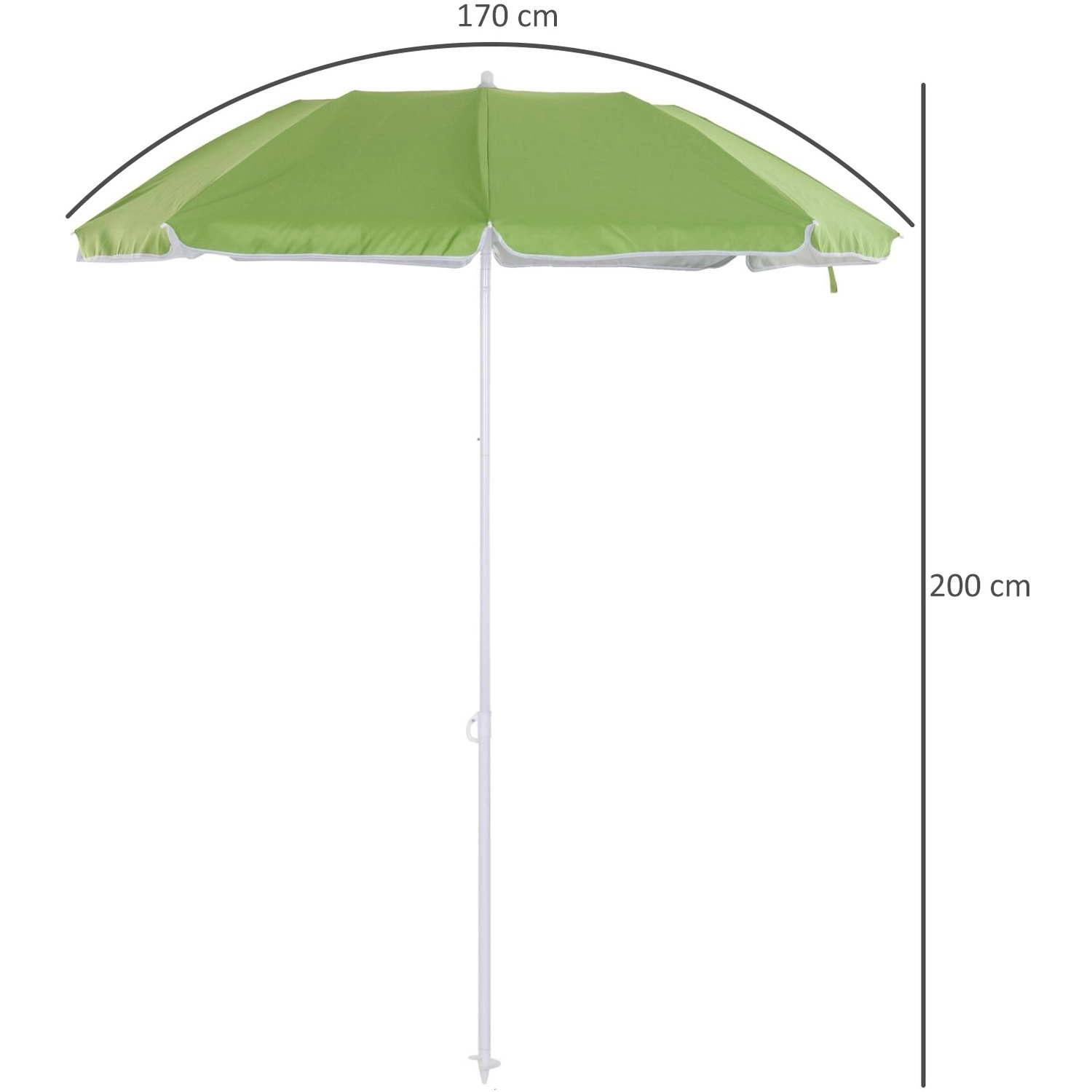 Uv Protection Accepted Custom Size Portable Sun Beach Umbrella  China Factory Quality Beach Umbrella 8Ft