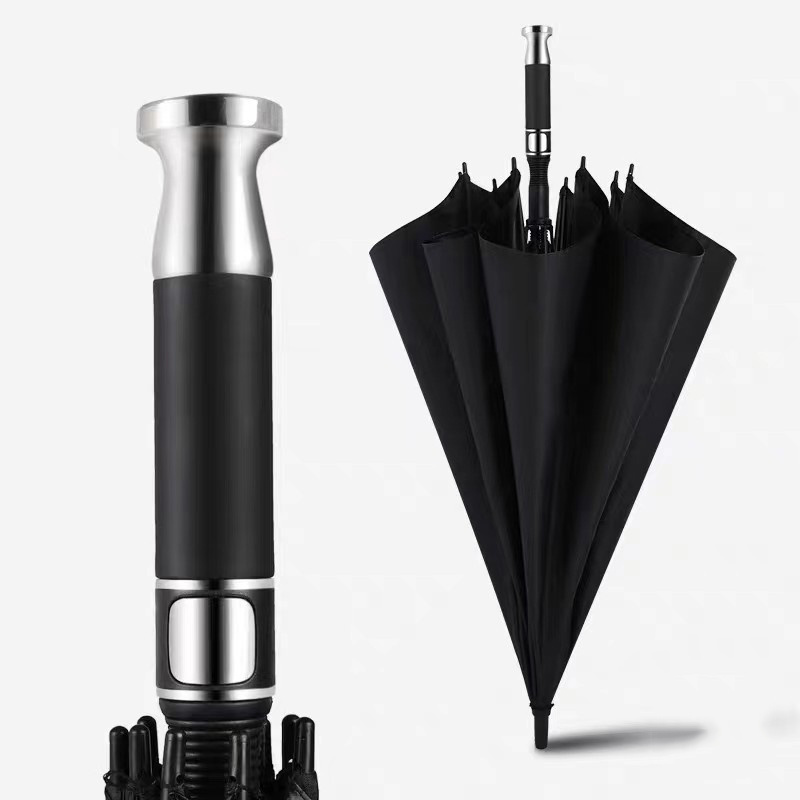 Luxury Design automatic open metal pole golf umbrella strong 10 ribs fiberglass umbrella golf regenschirm brand