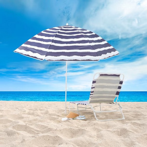 2.4M super large size beach umbrella with logo print high quality sun umbrella for beach