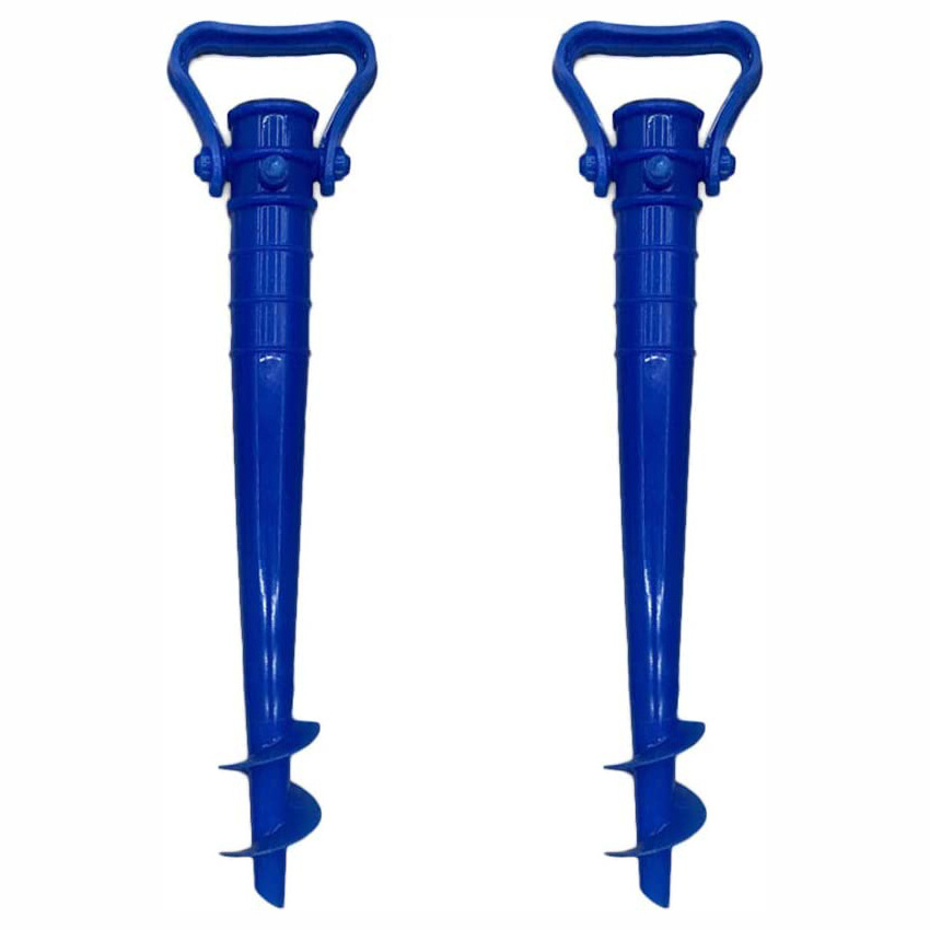 Heavy Duty Outdoor Adjustable plastic sand anchor beach umbrella holder sand screw anchor