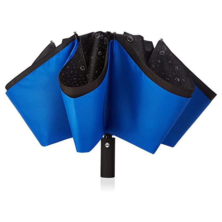 Luxury design double layer Reverse folding umbrella automatic windproof with box package